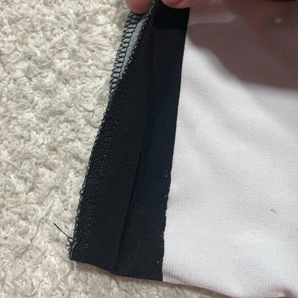 Michael Kors Women's Size XS 3/4 Sleeve Floral Stretch Shift Dress Black White - Picture 13 of 13